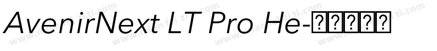 AvenirNext LT Pro He字体转换